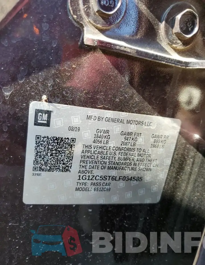 1G1ZC5ST6LF034585 Photo# 12