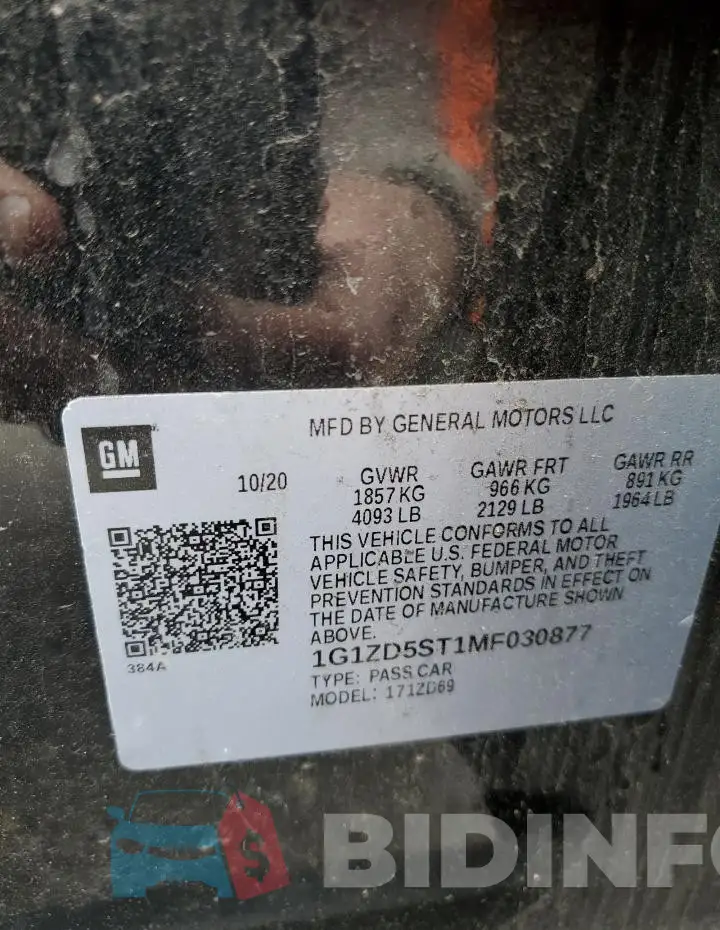 1G1ZD5ST1MF030877 Photo# 12