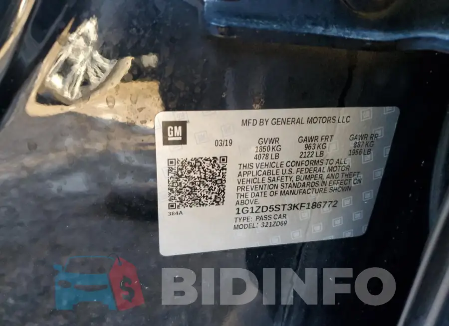 1G1ZD5ST3KF186772 Photo# 12