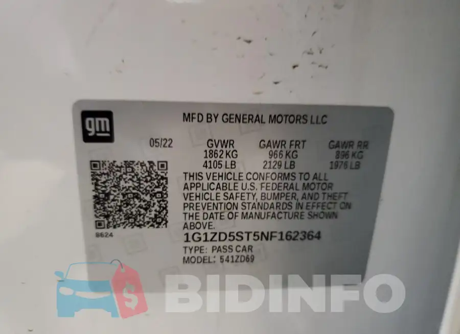 1G1ZD5ST5NF162364 Photo# 12
