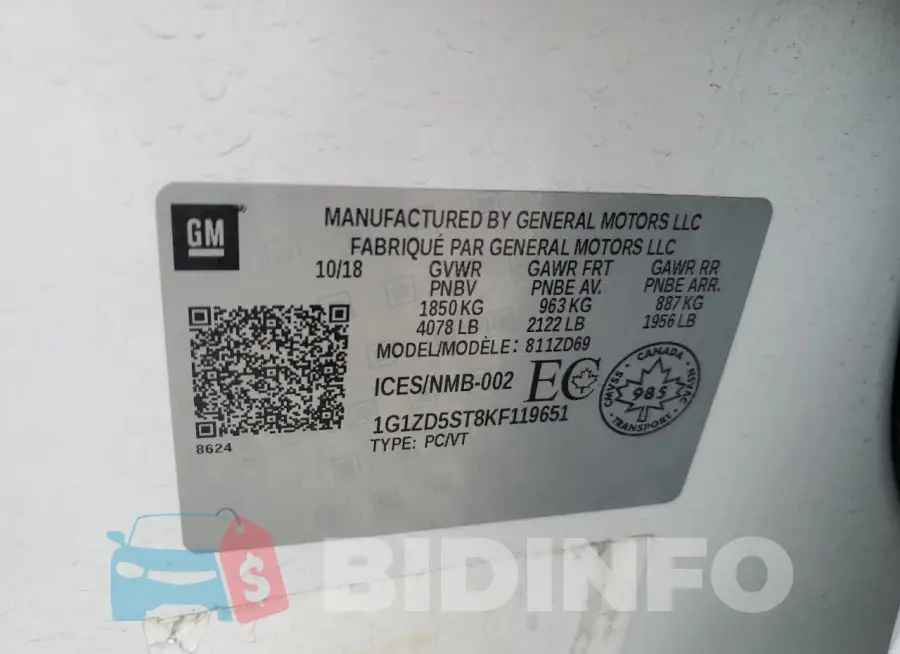 1G1ZD5ST8KF119651 Photo# 12