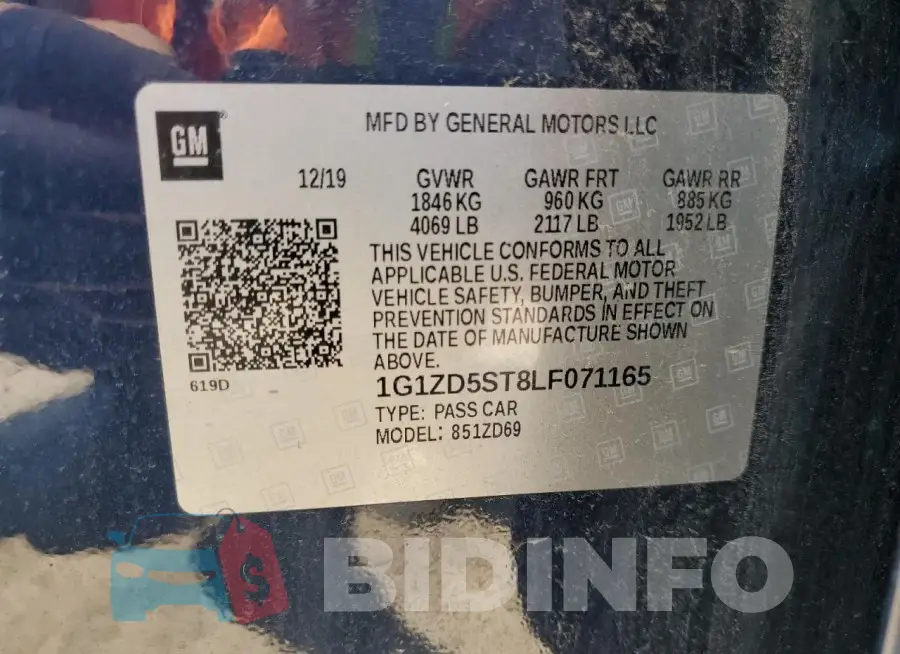1G1ZD5ST8LF071165 Photo# 12