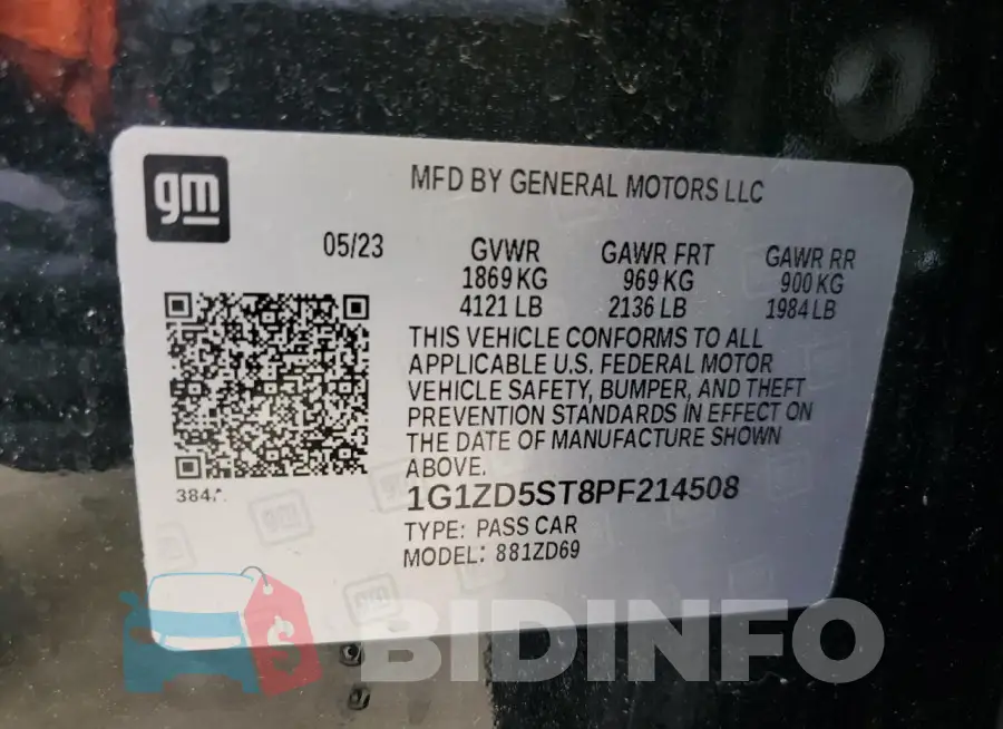 1G1ZD5ST8PF214508 Photo# 12