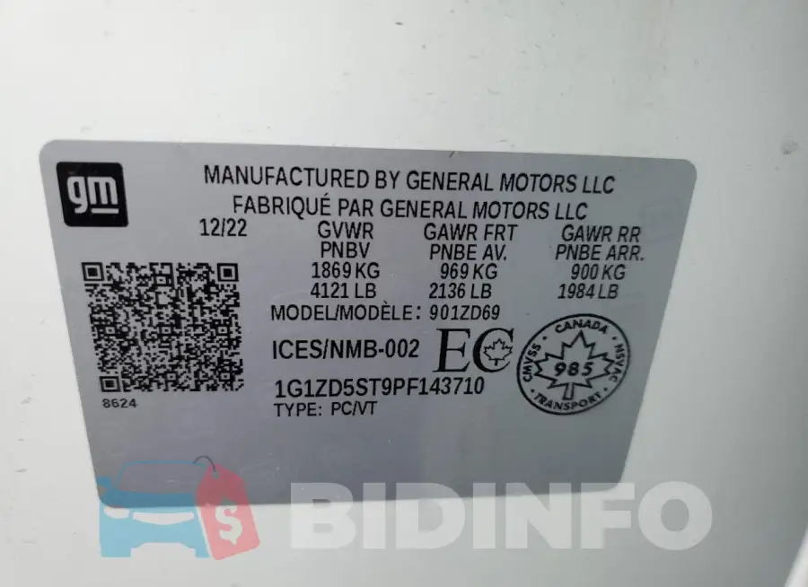 1G1ZD5ST9PF143710 Photo# 12