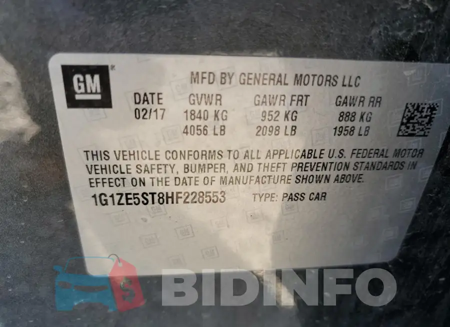 1G1ZE5ST8HF228553 Photo# 12