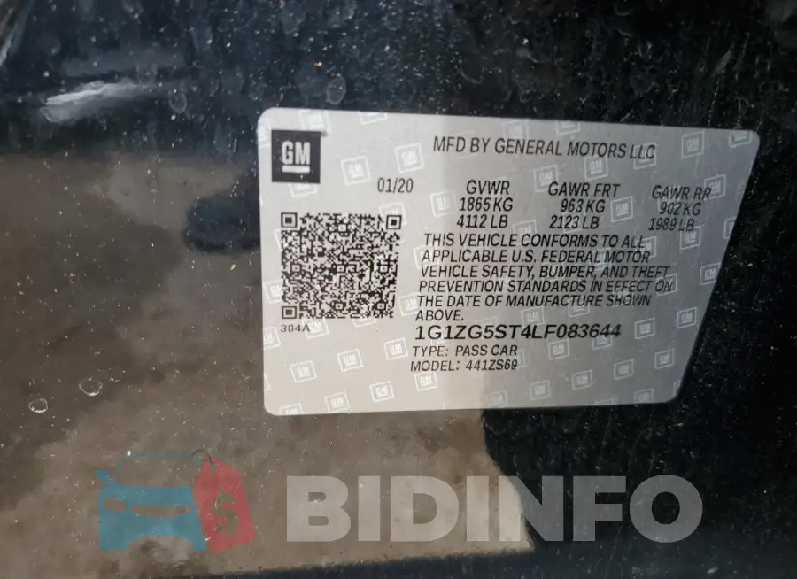 1G1ZG5ST4LF083644 Photo# 12