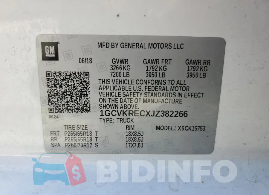 1GCVKRECXJZ382266 Photo# 12