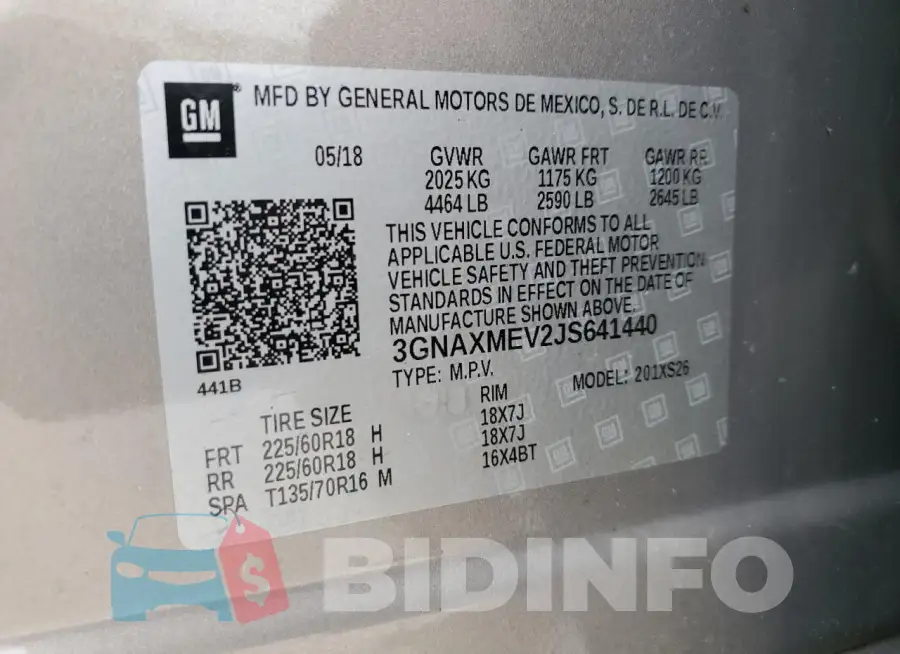 3GNAXMEV2JS641440 Photo# 12