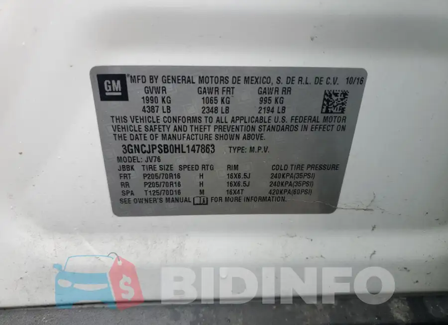 3GNCJPSB0HL147863 Photo# 13