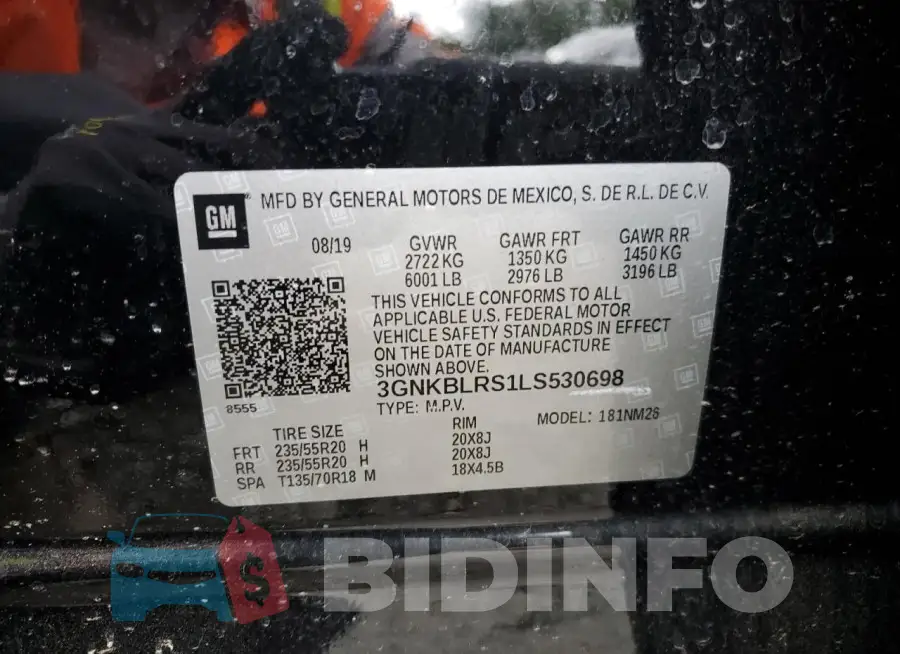 3GNKBLRS1LS530698 Photo# 14