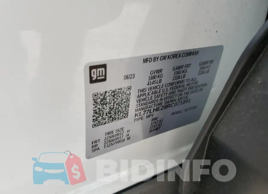 KL77LHE28RC071891 Photo# 13