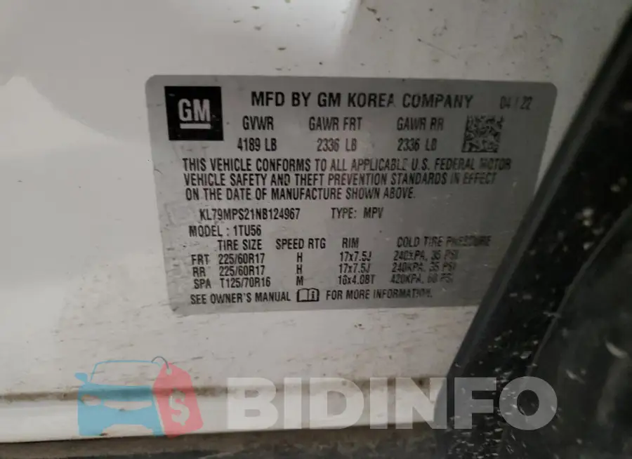 KL79MPS21NB124967 Photo# 13