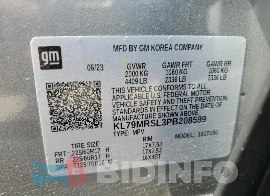 KL79MRSL3PB208599 Photo# 14