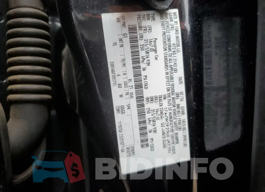 1FADP3F23GL367707 Photo# 12