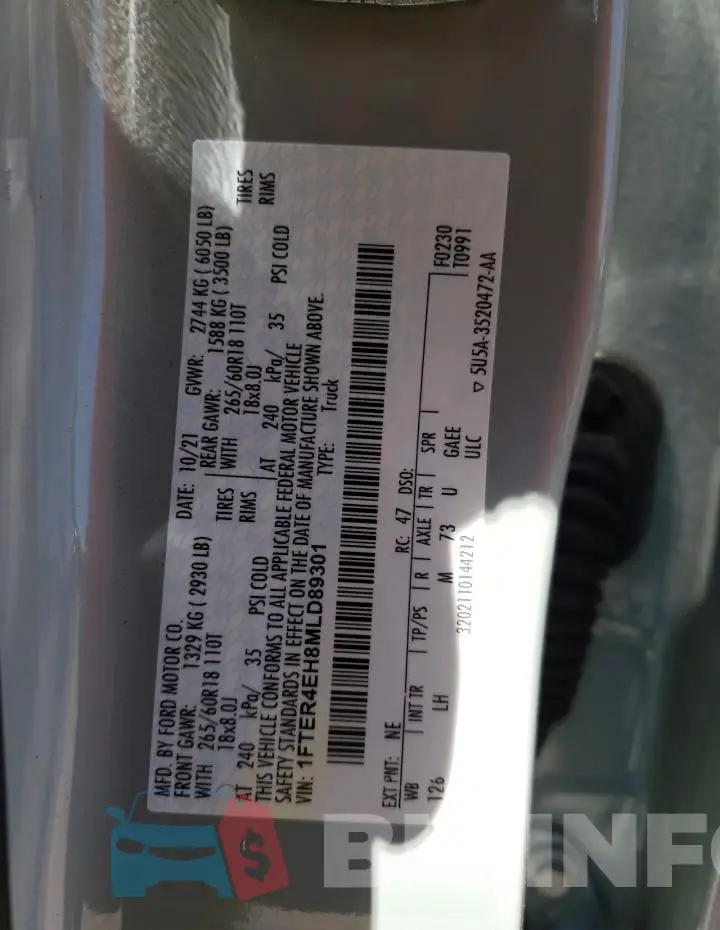 1FTER4EH8MLD89301 Photo# 12