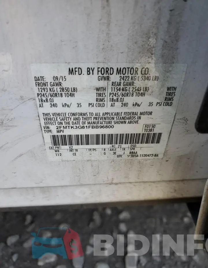 2FMTK3G81FBB96800 Photo# 13
