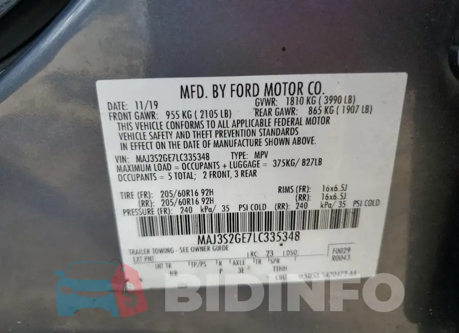 MAJ3S2GE7LC335348 Photo# 14
