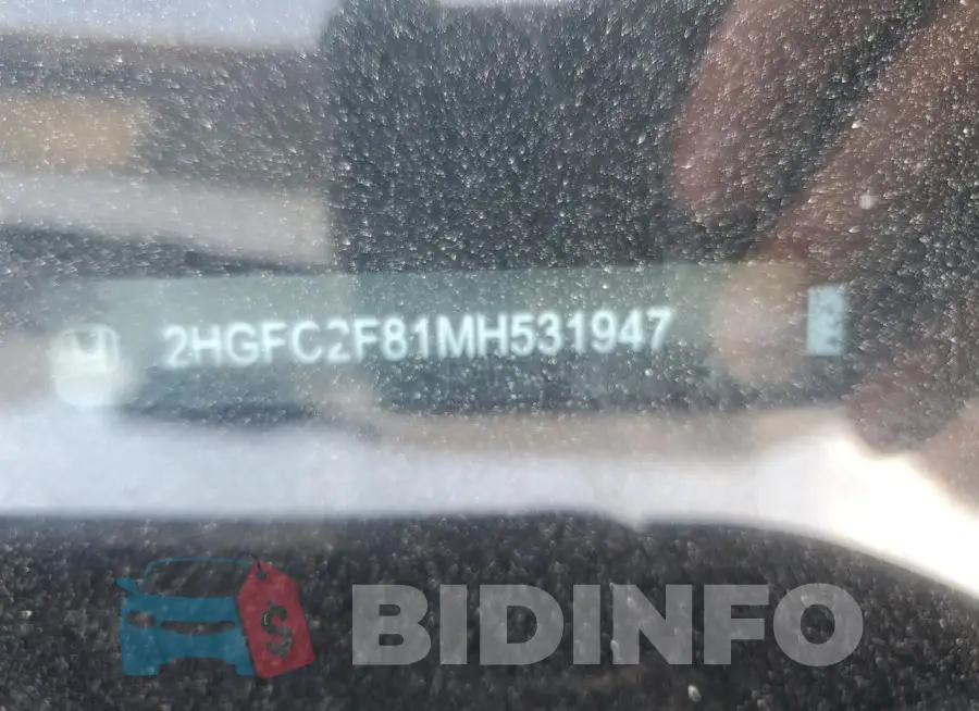 2HGFC2F81MH531947 Photo# 12