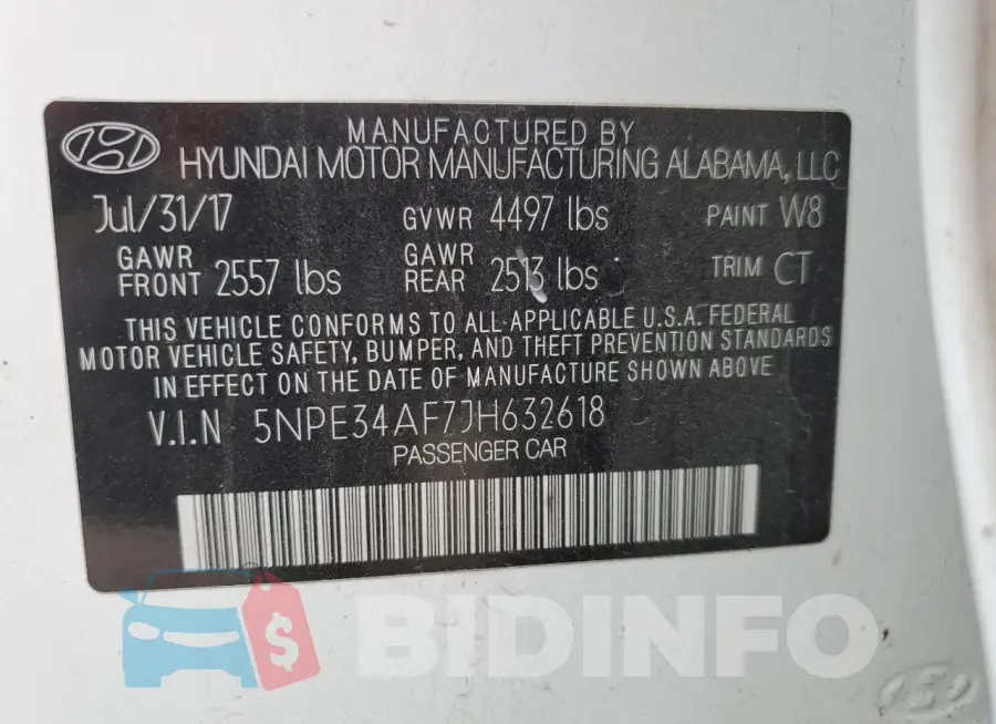 5NPE34AF7JH632618 Photo# 12