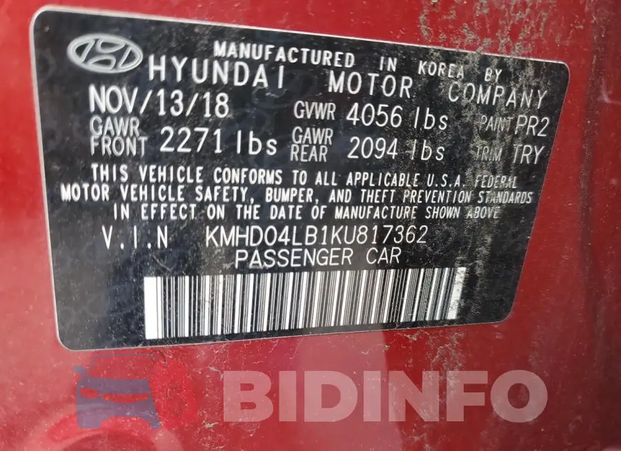 KMHD04LB1KU817362 Photo# 12