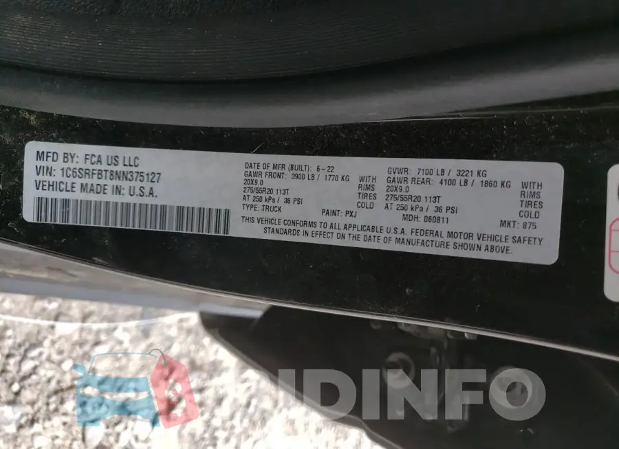 1C6SRFBT8NN375127 Photo# 12