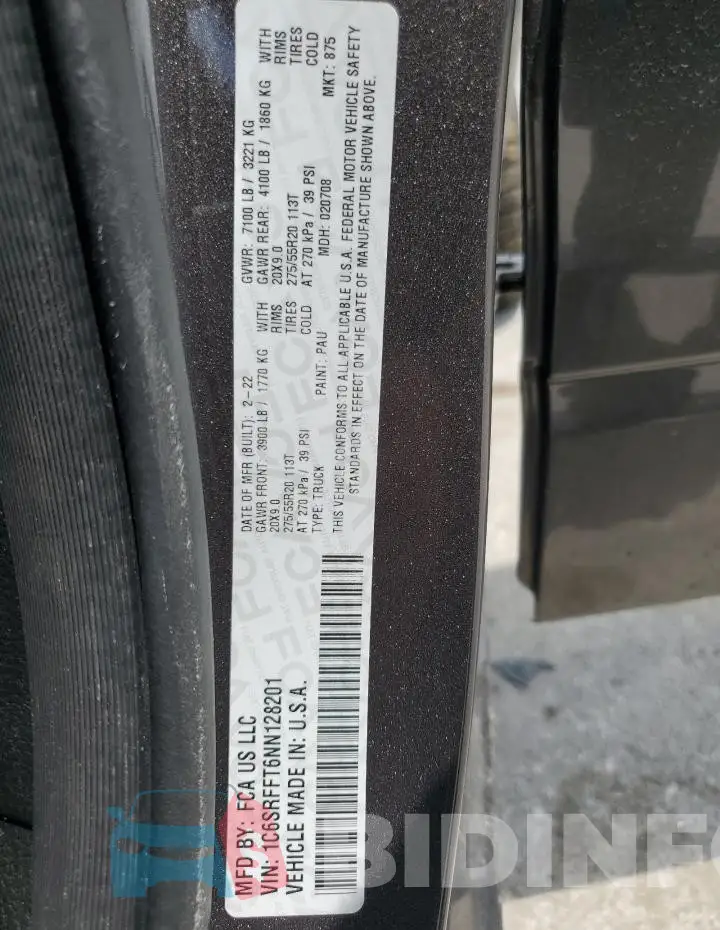 1C6SRFFT6NN128201 Photo# 12