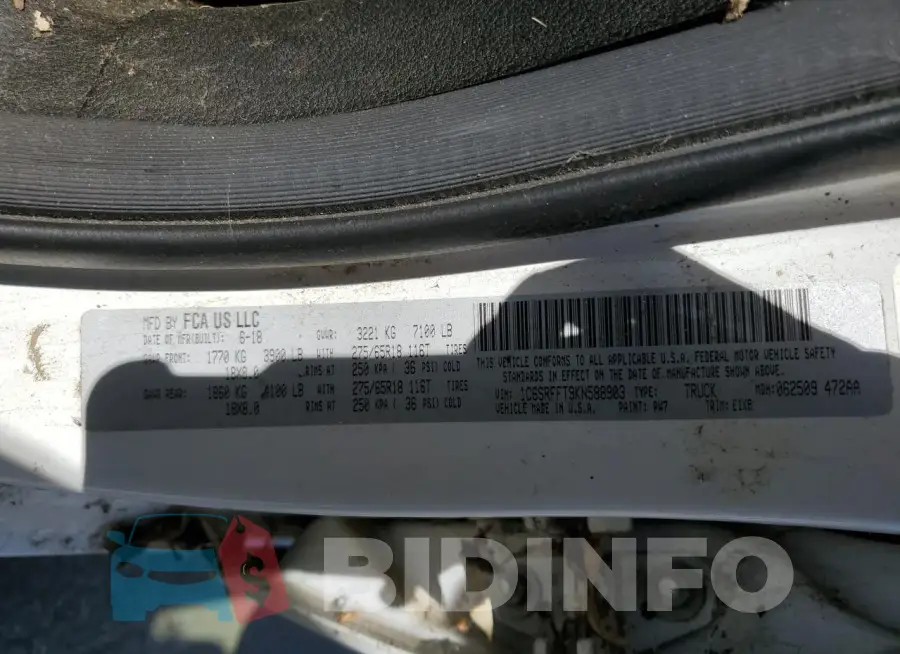 1C6SRFFT9KN588903 Photo# 12