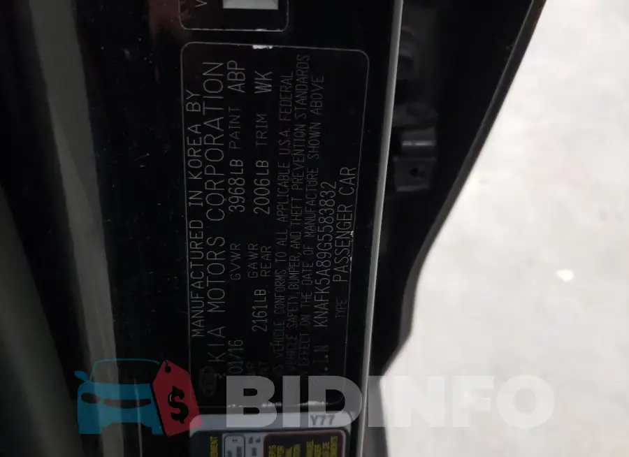 KNAFK5A89G5583832 Photo# 12