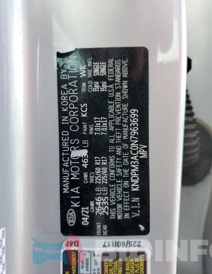KNDPM3AC0N7963699 Photo# 12