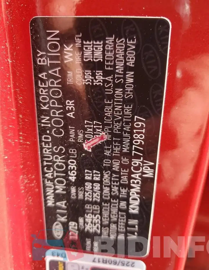 KNDPM3AC9L7798197 Photo# 13