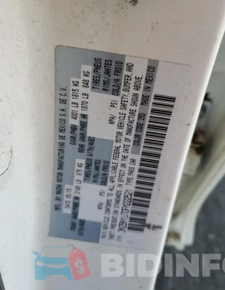 3MZBM1U70FM222521 Photo# 12