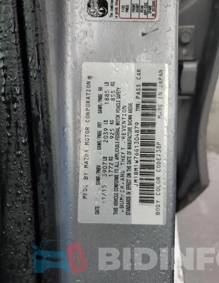 JM1BM1W76G1304879 Photo# 13