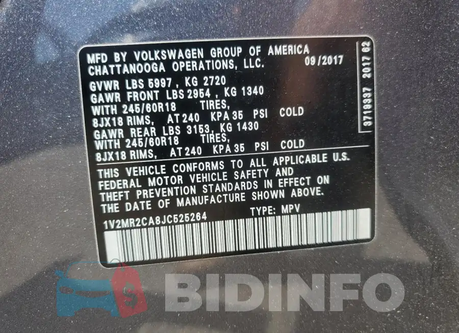 1V2MR2CA8JC525264 Photo# 13