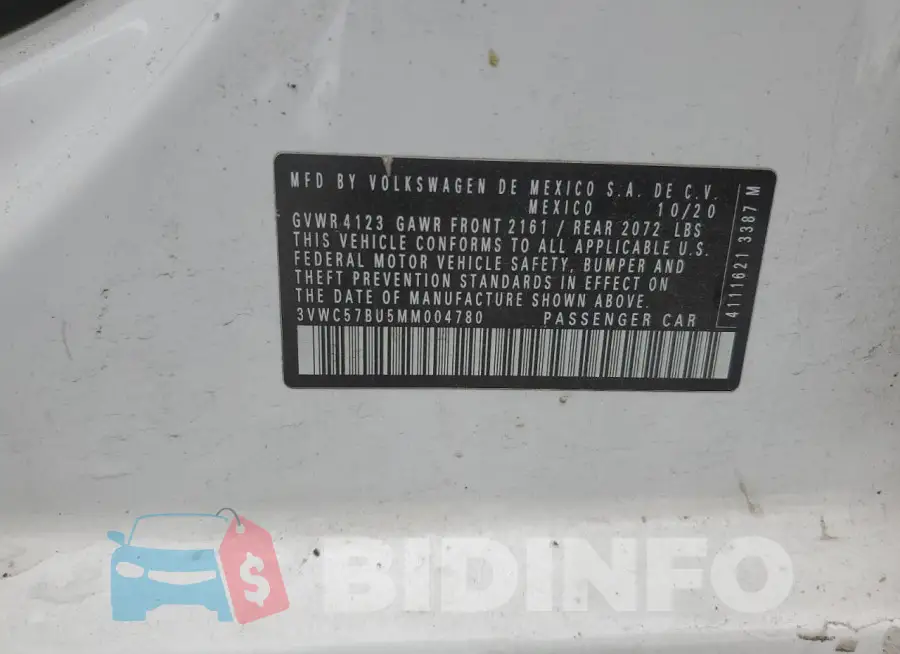 3VWC57BU5MM004780 Photo# 12