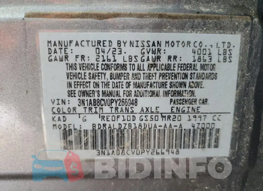 3N1AB8CV0PY266948 Photo# 12