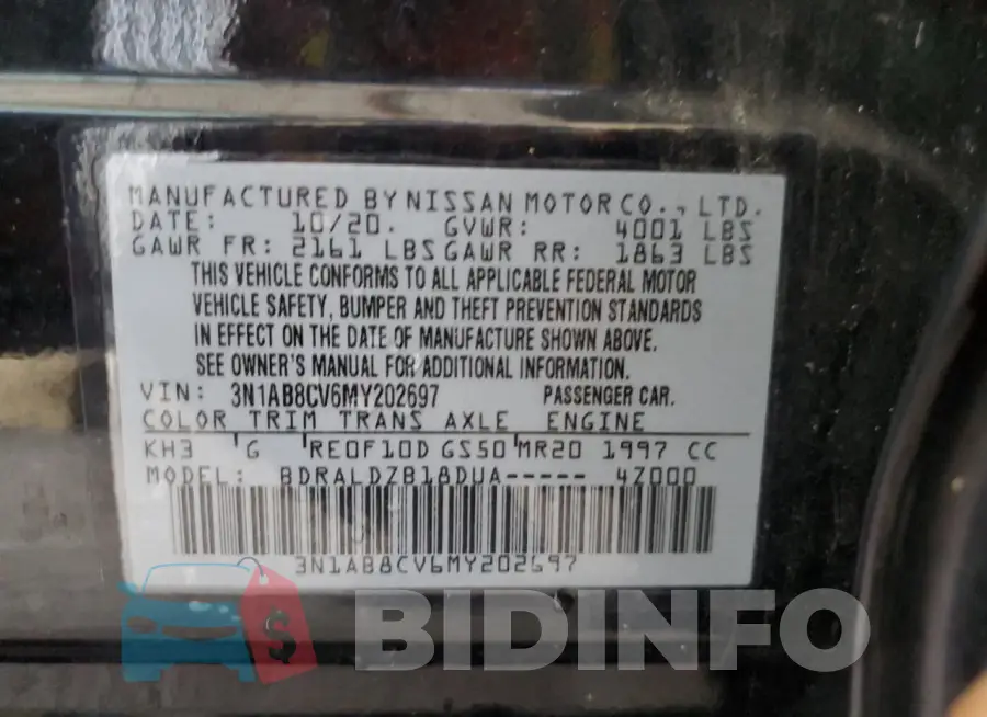 3N1AB8CV6MY202697 Photo# 12