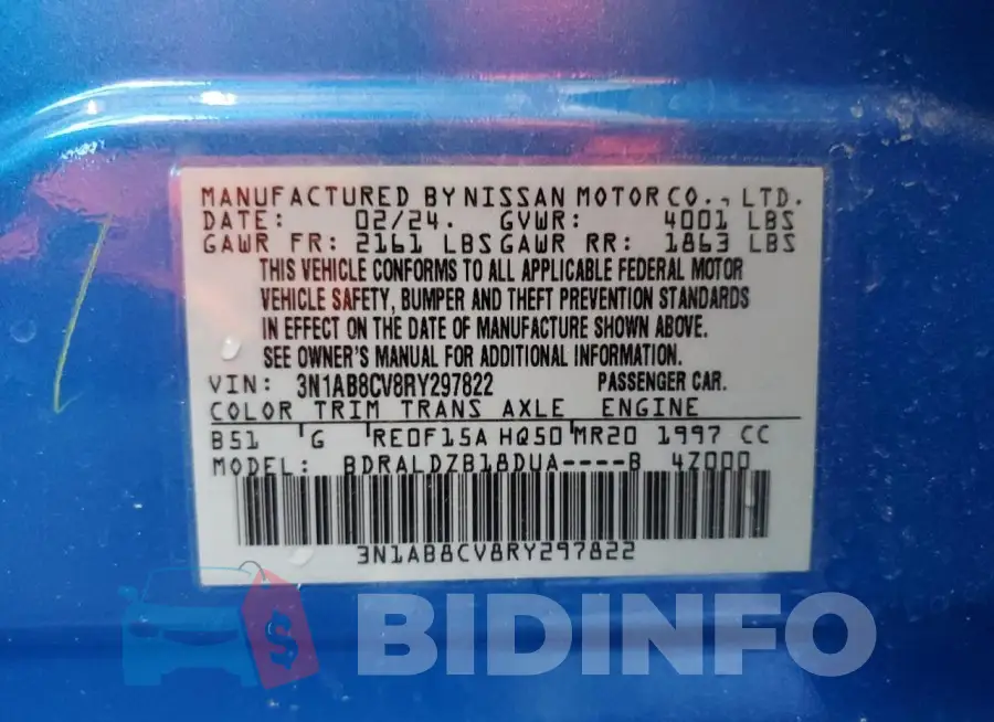 3N1AB8CV8RY297822 Photo# 12