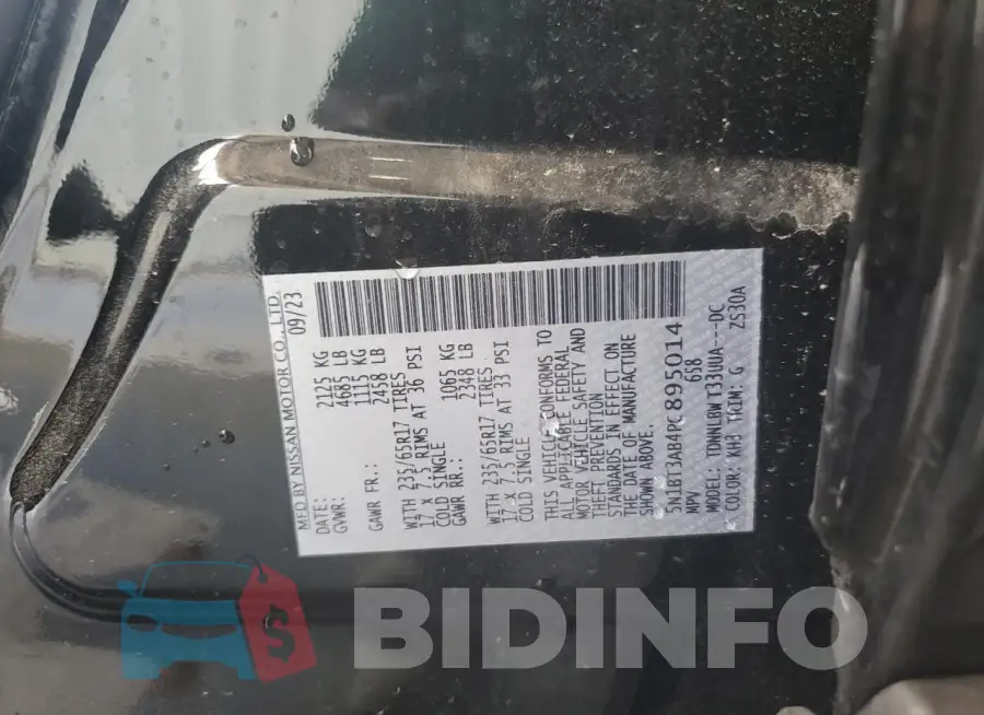 5N1BT3AB4PC895014 Photo# 13
