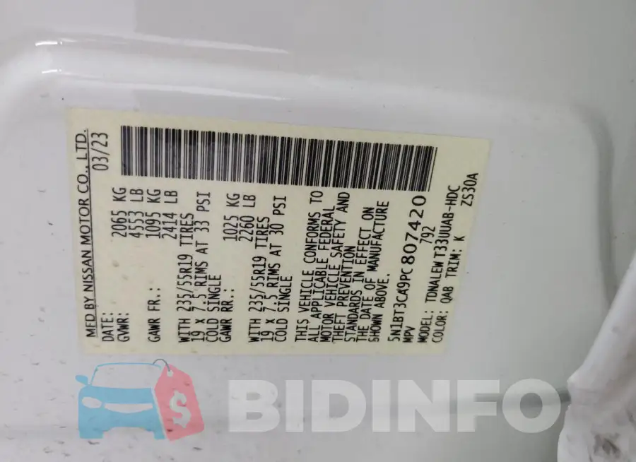 5N1BT3CA9PC807420 Photo# 14