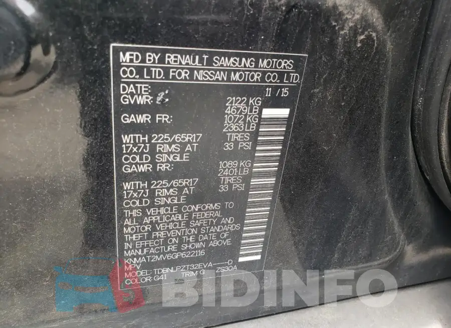 KNMAT2MV6GP622116 Photo# 13
