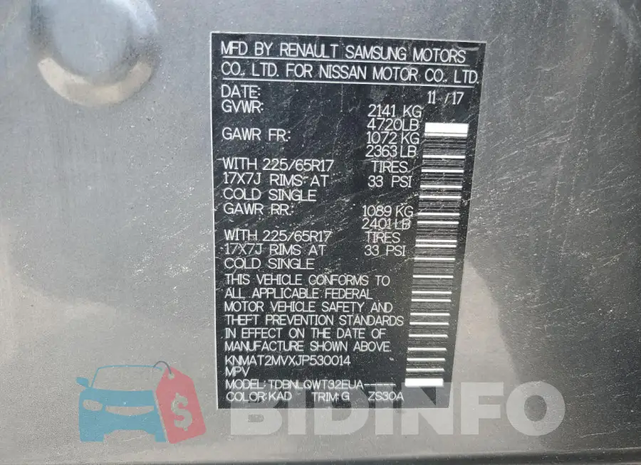 KNMAT2MVXJP530014 Photo# 14