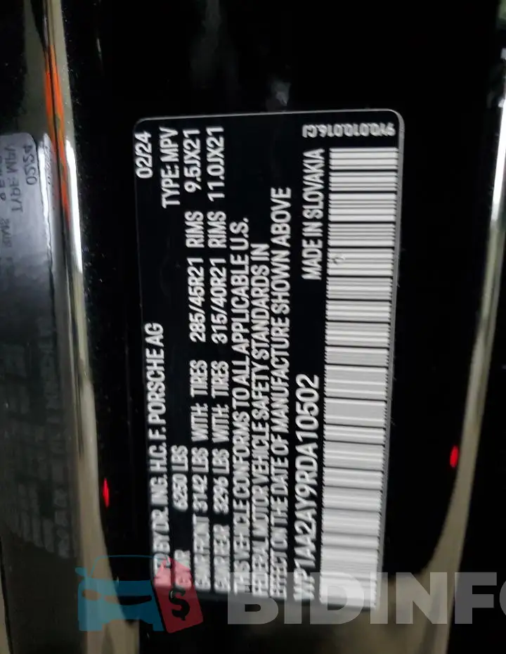 WP1AA2AY9RDA10502 Photo# 12