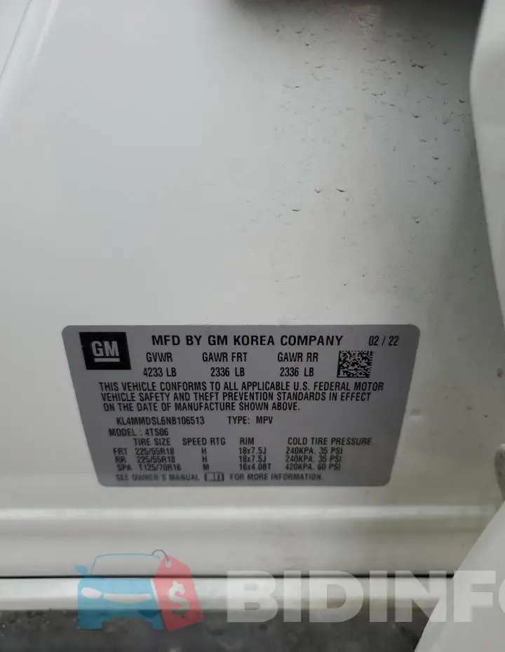 KL4MMDSL6NB106513 Photo# 13