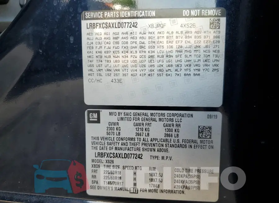 LRBFXCSAXLD077242 Photo# 13