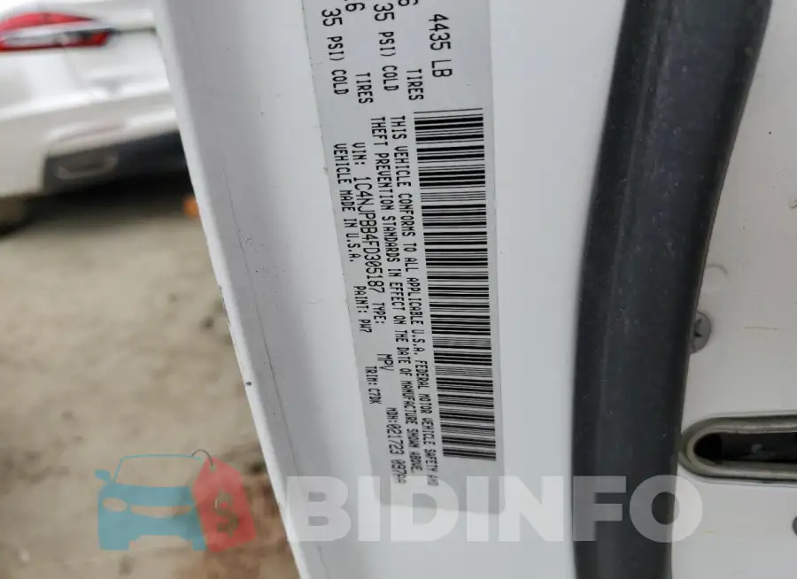 1C4NJPBB4FD305187 Photo# 12