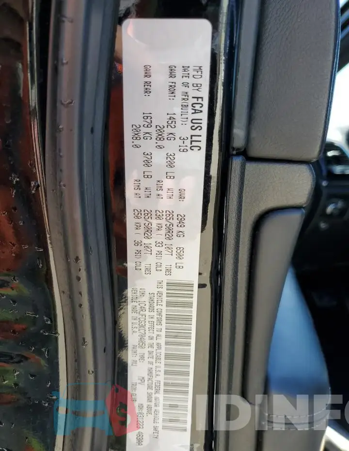 1C4RJFCG3KC704050 Photo# 12