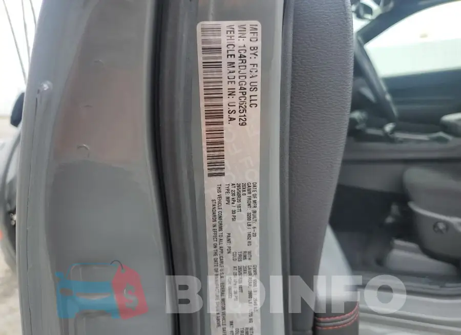 1C4RDJDG4PC625129 Photo# 13