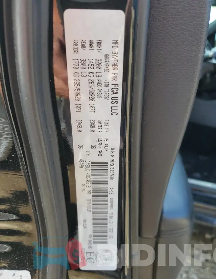 1C4SDJCT2KC745018 Photo# 13