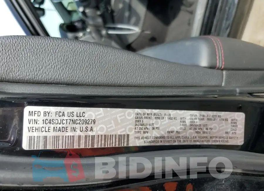 1C4SDJCT7NC209279 Photo# 14