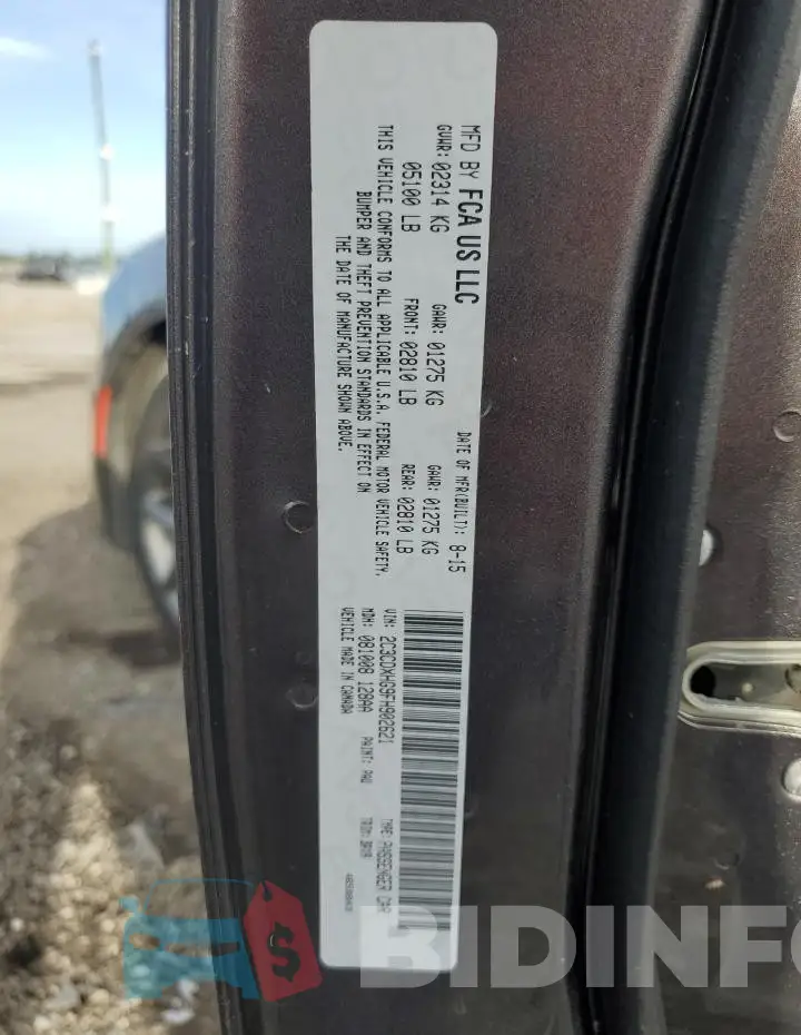 2C3CDXHG9FH902621 Photo# 12